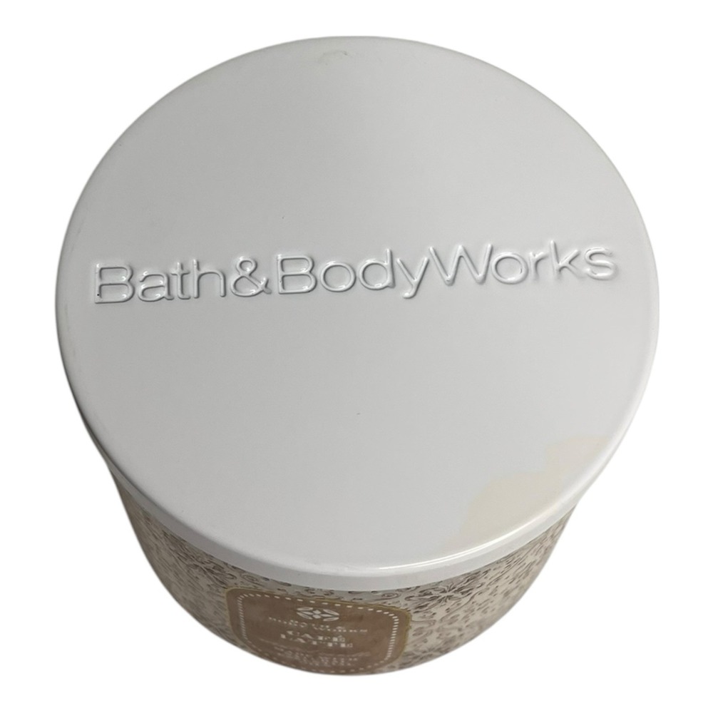 Bath & Body Works Cafe Latte 3 Wick Scented Candle 14.5 oz w/ lid - Picture 7 of 7